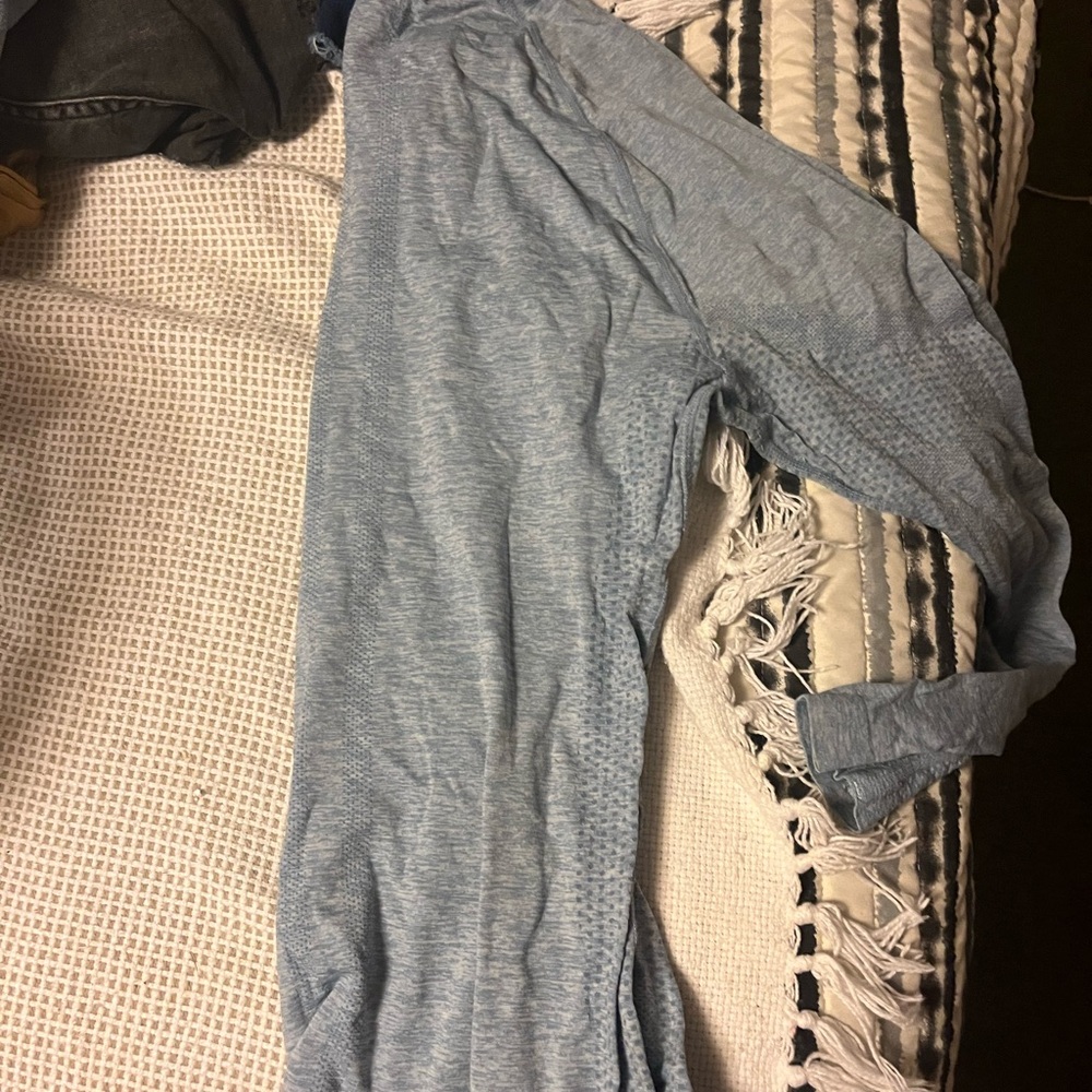 Figs Light Blue Long Sleeve Tee